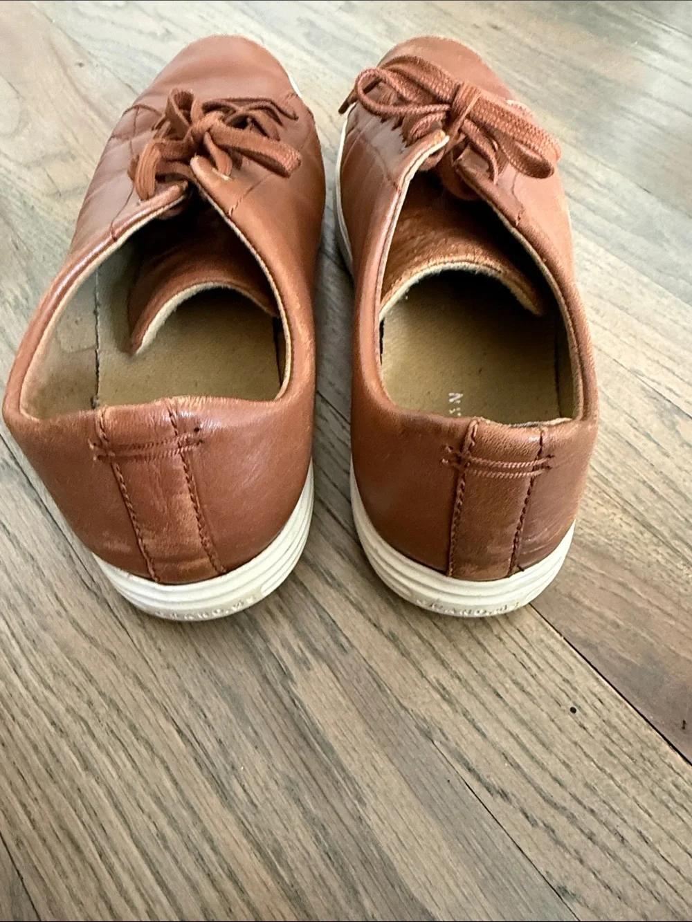 Cole Haan Men's Tan Leather Lace-Up Sneakers